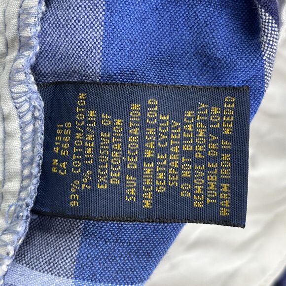 Polo Ralph Lauren Shorts Womens 10 Blue Plaid Linen Blend Preppy Classic Summer - Picture 7 of 12